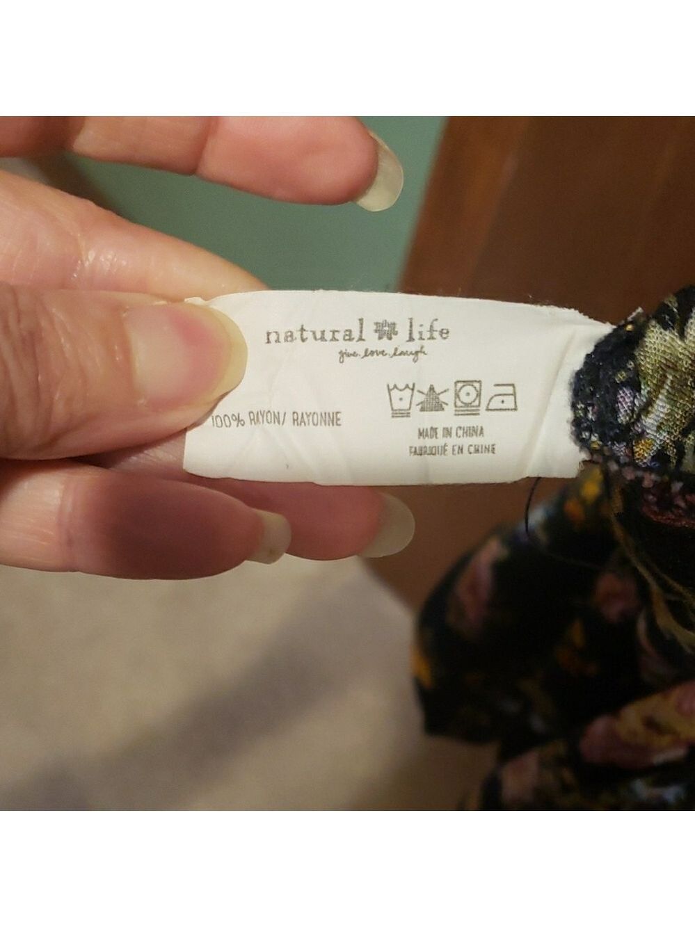 NATURAL LIFE Black Floral Midi Dress - Picture 13 of 13